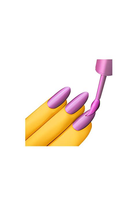 The Emoji Depicts A Small Bottle Of Nail Polish With A Brush