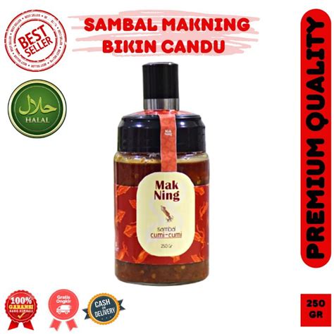 Jual Spesial Sambal Cumi Mak Ning Sambal Bawang Sambal Teri Sambal