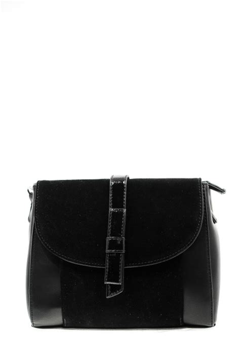 Сумка натуральная замша B.OALENGI 1311 black O18 цвет черный.