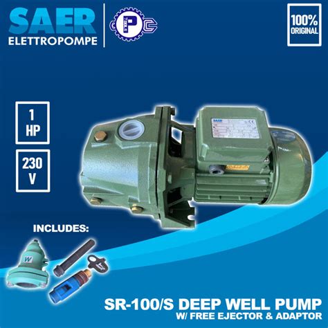 Saer Deep Well Pump Hp With Free Ejector Adaptor Original