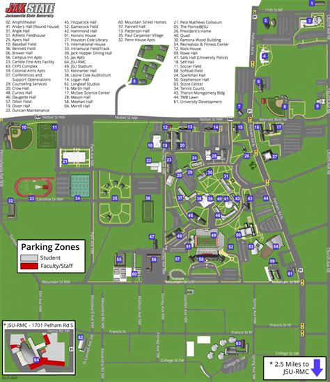 Jsu Campus Map - Corny Tiphanie