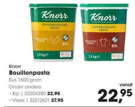 Knorr Bouillonpasta Aanbieding Bij HANOS