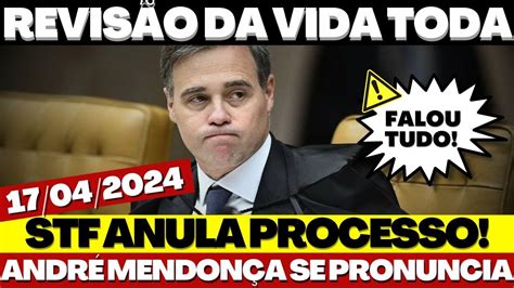 MINISTRO ANDRÉ MENDONÇA ABRE O JOGO APOSENTADOS E FALA SOBRE