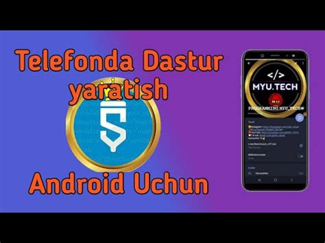 Telefonda Dastur Yaratish Konstruktor Ilova Orqali Myu Tech Youtube