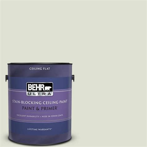 Behr Ultra Gal Ppu Whitened Sage Ceiling Flat Interior Paint