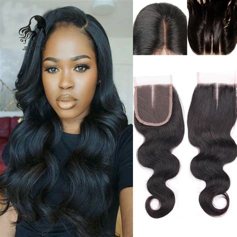 Rosa Hair 8a Brazilian Virgin Hair Lace Closure Naturl Black Body Wave