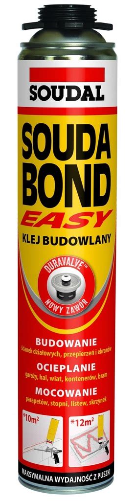 SOUDAL KLEJ SOUDABOND EASY PISTOLETOWY 750ml 11707545712 Oficjalne