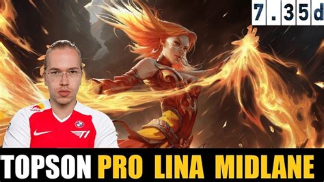 TOPSON LINA MIDLANE 7 35D DOTA 2 HIGHEST MMR MATCH Dota2