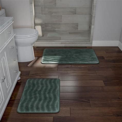 Hastings Home Hastings Home Bathroom Mats 32 25 In X 20 25 In Green