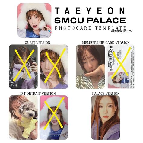 Wts Wtt Smcu Palace Portrait Photocards Nct Wayv Red Velvet Snsd