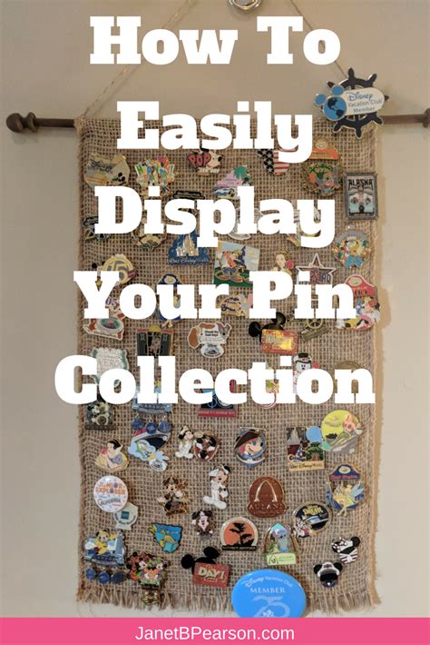 How To Easily Display Your Pin Collection Disney Pin Display Pin