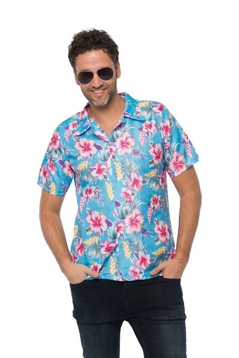 Hawaii Blouse Blauw Kai Feestbazaar Nl