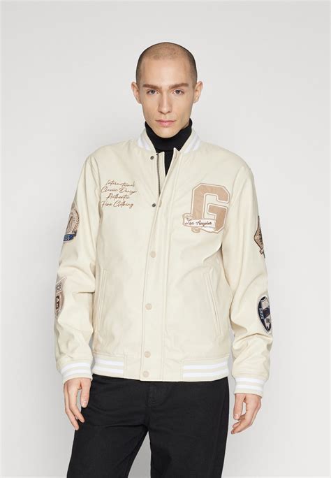 Guess VARSITY BOMBER - Bomber Jacket - beige/sand - Zalando.de