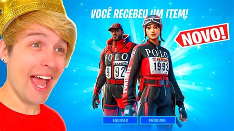 Recebi Antes De Todo Mundo As Skins Da Nova Parceria Do Fortnite X Ralph Lauren Fortnite Youtube