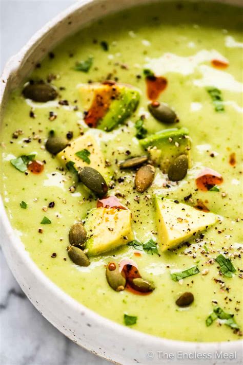 Creamy Avocado Soup Minute Recipe The Endless Meal