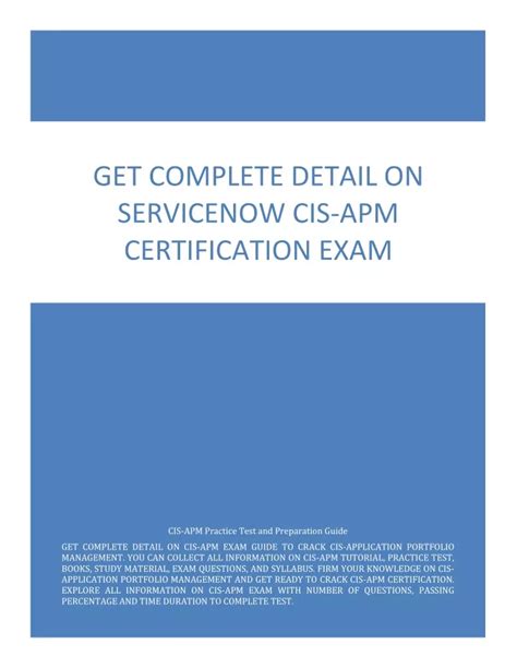 Ppt Get Complete Detail On Servicenow Cis Apm Certification Exam