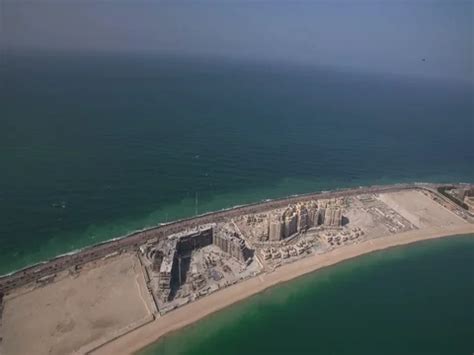 Aerial view of Atlantis on Palm Jumeirah... | Stock Video | Pond5