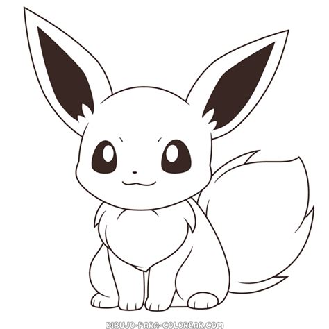 Dibujo De Pokémon Eevee Dibujo Para Colorear