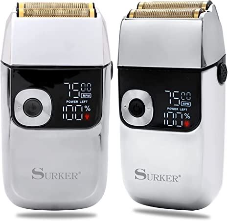 Surker Shaver For Men Electric Shaving Razor Mm Cordless In