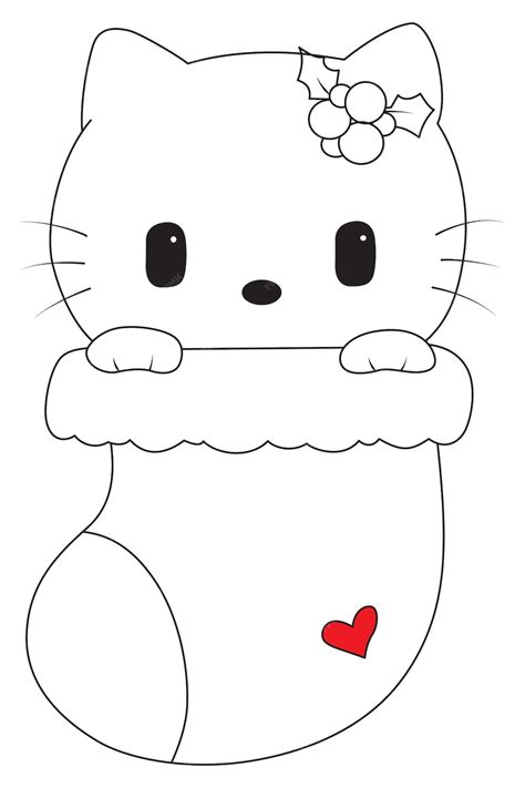 Premium Vector Hello Kitty Line Art Vector