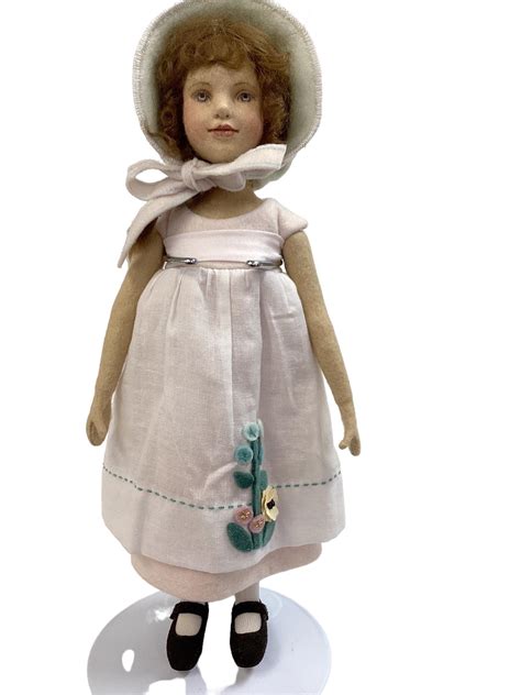 Lot Maggie Made Doll By Maggie Iacono 10 12 All Wool Felt Doll