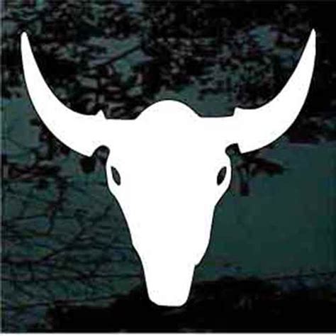 Solid Bull Skull Decals & Car Window Stickers | Decal Junky