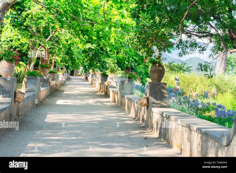 Park Gallery In Ravello Village Amalfi Coast Of Italy Stock Photo Alamy