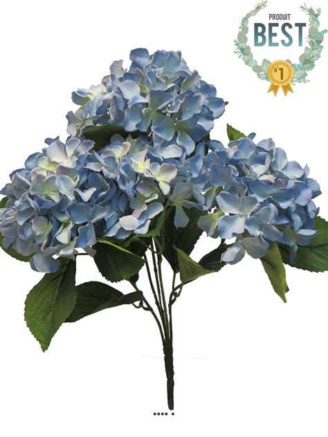 Bouquet DHortensia Artificiel En Branche H 45 Cm Artificielles