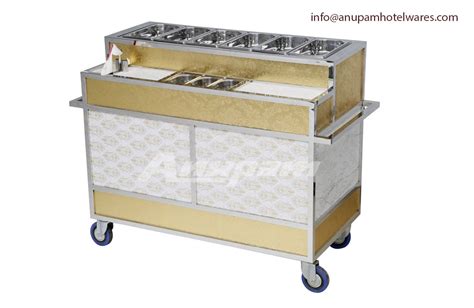 Anupam Hotelwares Chafing Dish Gastronorm Pans Snacks Trolley