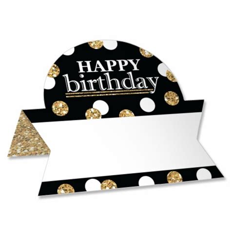 Big Dot Of Happiness Adult Happy Birthday Gold Party Buffet Table Name