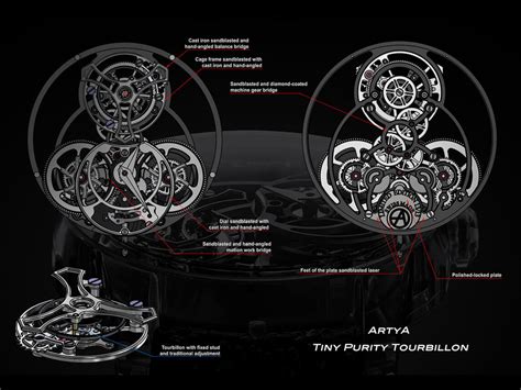 Tiny Purity Tourbillon Nanosapphire Bicolor Green Pink Artya