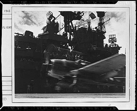 F F Taking Off From Flight Deck Of The Uss Lexington Cv