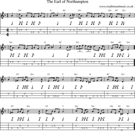 Scottish Tune Sheetmusic Midi Mp3 Mandolin Tab And PDF For The