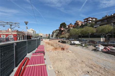 Obras de accesibilidad en la estación de Molins de Rei nuevo acceso