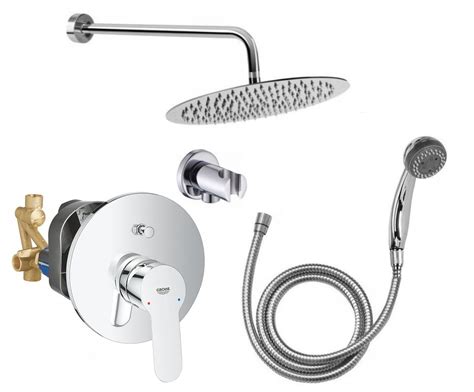 BATERIA PODTYNKOWA GROHE DESZCZOWNICA 30 SLIM STAL Bauloop 29081000