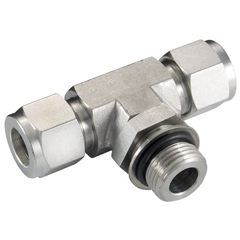 Male Thread Saems Male Positionable Branch Tee 316 Stainless Steel Twin Ferrule Imperial