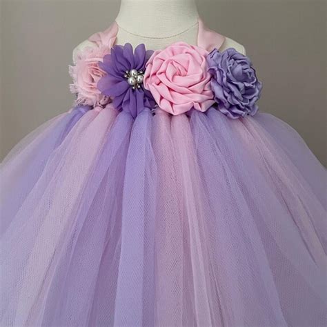 Purple Fairy Costume Girls Princess Flower Girl Dress Baby Etsy