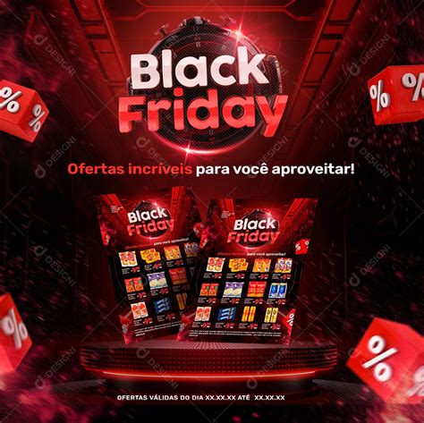 Social Media Black Friday Ofertas Incr Veis Supermercado Psd Edit Vel