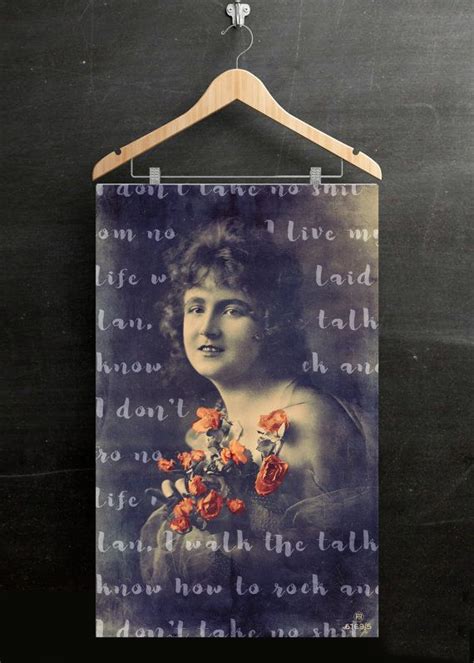 Feminist Collage Poster Framed Antique Victorian Photo Feminist Art