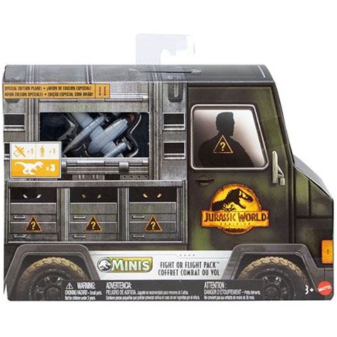 Mattel Jurassic World Fight Or Flight Mini Din Multipack Figura Szett