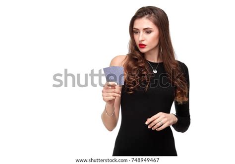 Sexy Curly Hair Brunette Posing Two Stock Photo Shutterstock