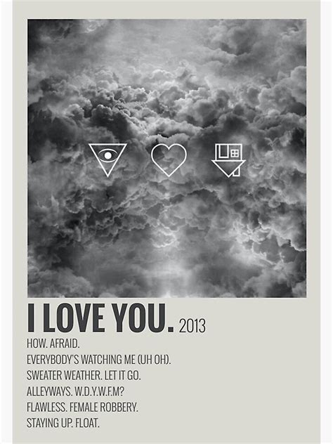 The Neighbourhood I Love You Album Sticker For Sale By