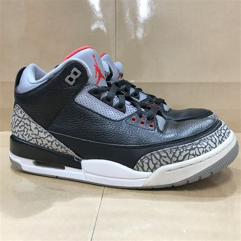 26 5cm Air Jordan 3 Retro Og Aj3 854262 001 エア ジョーダン 3 レトロ オリジナル ブラック ファイヤーレッド セメント Eb 90742 中古