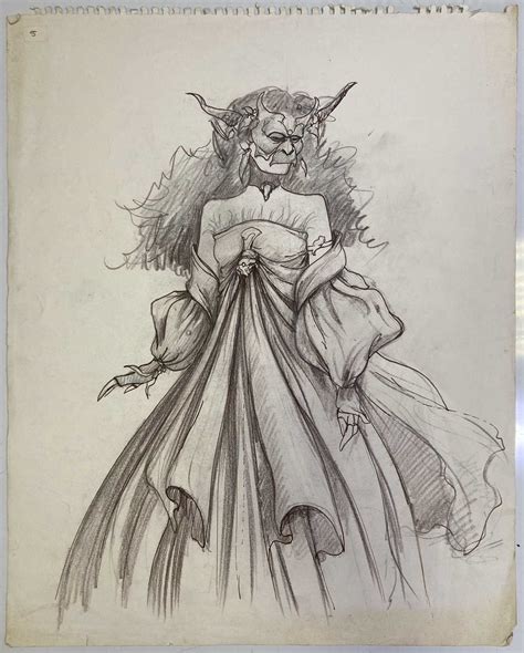 Lot 142 - LABYRINTH (1986) - ORIGINAL COSTUME DESIGNS.