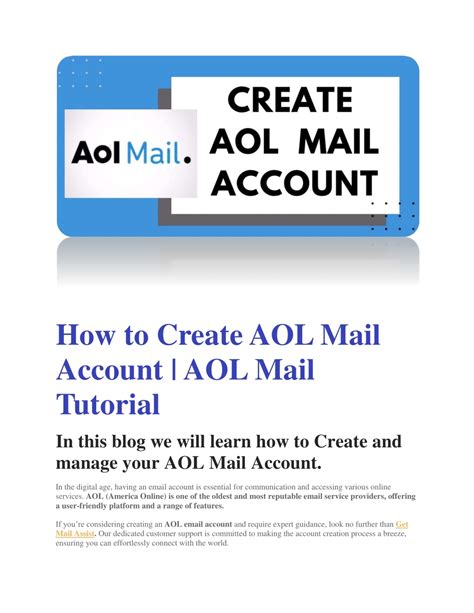 Ppt How To Create Aol Mail Account Aol Mail Tutorial Powerpoint