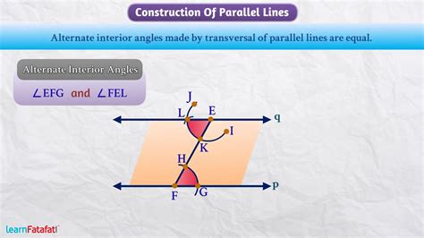 Practical Geometry Class Maths Construction Of Parallel Lines Youtube