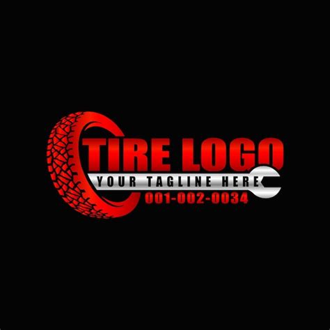 Premium Vector Tire With Wrench Logo Design Vector