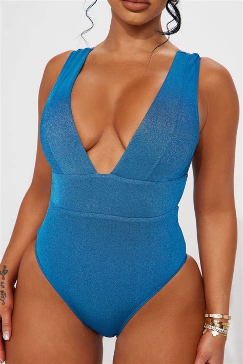 Deep Sea 1 Piece Swimsuit Blue Fashion Nova Swimwear Fashion Nova