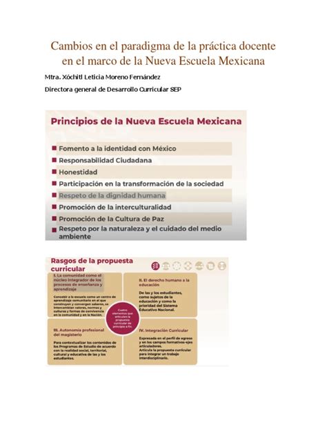 Cambios En El Paradigma De La Práctica Docente En El Marco De La Nueva