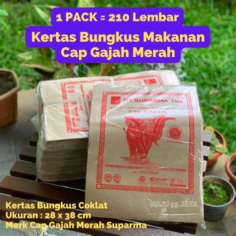 210pcs Kertas Bungkus Nasi Makanan Kertas Laminasi Nasi Coklat